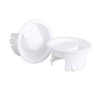 Dianzan Coperchi per Caraffe d'Acqua in Vetro Bianco, 2 Pezzi, Tappi Antipolvere in Plastica, Coperchi a Tenuta Stagna, Tappi per Caraffe per Bevande, Caraffe in Vetro.