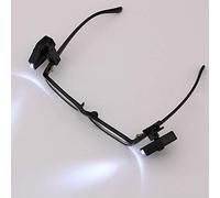 Dianzan Luce per Occhiali a Clip a LED, 2 Pezzi, Flessibili per Libri, Mini Torcia per Occhiali, Luce Notturna a Clip a LED per Occhiali Portatile