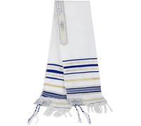 Dianzan Scialle Preghiera Ebraico Israeliano, Sciarpa Preghiera con Nappe Intrecciate a Mano, Tallit, Preghiera Ebraica, Yeshua, Avvolge Lo Scialle per Uomo E