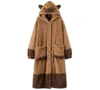 Dianzan Simpatico Pigiama Caldo con Cappuccio Capibara, Indumenti Notte Tascabili per Viaggi All'aperto Chiuso E Feste in Costume con Animali