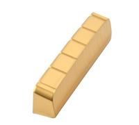 DIAO79NI 1 dado per chitarra a 6 corde in ottone, pre-scanalato, 42 mm x 6 mm x 7,5-8 mm, compatibile con chitarra elettrica o acustica Les Paul LP SG, parti di ricambio color oro