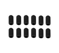 DIAO79NI 12 viti Pro UNC # 4-40 x 1/4 pollici in acciaio inox per chitarra elettrica americana Bass Bridge (nero)