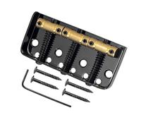 DIAO79NI 3 selle in ottone compensato ponte corto fisso per chitarra elettrica vintage Tele TL Telecaster (nero)