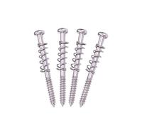 DIAO79NI 4 viti di montaggio M3 x 37 mm per pickup per chitarra e basso, molle per pickup Precision P Bass o J Bass o Soap Bar P90 (cromato)