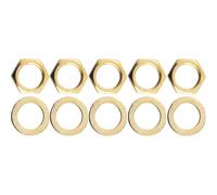 DIAO79NI 5 dadi per interruttore a levetta per chitarra americana, zigrinato, da 0,95 cm, per Les Pauls con interruttore Switchcraft (oro)