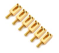 DIAO79NI 6 sellini per ponte per chitarra da 10,3 mm, con viti a molla, chiave tremolo, compatibile con Fender Strat Stratocaster Tele Telecaster, accessori di ricambio per chitarra elettrica (oro)