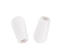 DIAO79NI Basic Metric 3.5mm Chitarra 3 Vie Toggle Switch Tips LP Switch Caps Manopole per Import China Japan Epiphone Les Paul Pickup Selector, Bianco (Set di 2)