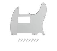 DIAO79NI Battipenna a 8 fori Humbucker Tele HH, piastra antigraffio per Fender Telecaster standard americana/messicana, stile moderno, bianco vintage, 3 strati.
