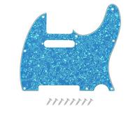 DIAO79NI Battipenna a 8 fori per chitarra elettrica USA/messicana Fender American Standard Telecaster stile moderno, azzurro perlato, 4 strati.