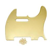 DIAO79NI Battipenna a specchio a 8 fori per chitarra elettrica Telecaster USA/messicana Fender American Standard Telecaster stile moderno (oro)