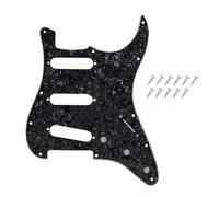 DIAO79NI Battipenna SSS Stratocaster a 11 fori per chitarra elettrica Fender USA/messicana, stile moderno, nero perlato, 4 strati.