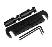 DIAO79NI Cordiera a ponte avvolgente regolabile con selle compensate D/G per chitarra stile Les Paul (nero)