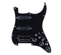 DIAO79NI Humbucker, battipenna per chitarra elettrica, con cablaggio singlecut precablato, battipenna SSH per chitarra SSH, montaggio piastra antigraffio per chitarra Fender Stratocaster (nero)