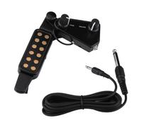 DIAO79NI JD - Custodia in metallo per buca di risonanza con controllo V/T, 12 fori, trasduttore magnetico con kit volume/tono per chitarra acustica