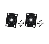 DIAO79NI Piastra jack rettangolare in lega di metallo da 1/4" con jack di ingresso da 6,35 mm e fori preforati per chitarra elettrica Les Paul, Tele Style (nero)