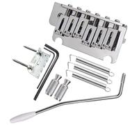 DIAO79NI Ponte tremolo moderno a 2 punte per chitarra, 52,5 mm, compatibile con Squier/Mexican/American Stratocaster (1987+) (cromato)
