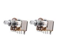 DIAO79NI Potenziometro a 18 scanalature Push-Pull in alluminio B250K per Stratocaster/Epiphone Les Paul (Set di 2)