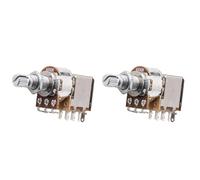 DIAO79NI Potenziometro A500K a 18 scanalature Push-Pull in alluminio per Stratocaster/Epiphone Les Paul (Set di 2)