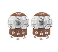 DIAO79NI Potenziometro per chitarra A250K con albero da 6 mm 18 divisi, controllo volume/tono, per Squier/Epiphone/Ibanez (set da 2)