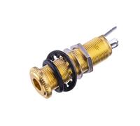DIAO79NI Pro 1/4 "Metallo Stereo Chitarra Basso Barile Uscita Jack Plug Mono Input Jack Prese per Chitarra Elettrica o Basso, Oro