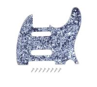 DIAO79NI Pro 8 fori SS Guitar Tele Pickguard per USA/Messico Fender Deluxe Nashville Telecaster chitarra elettrica, grigio perlato, 4 strati.