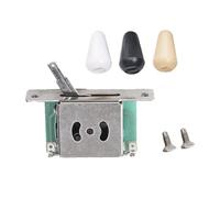 DIAO79NI Selettore per pickup per chitarra a 3 vie, per Stratocaster e Telecaster, nero, bianco e crema