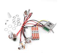 DIAO79NI Set di cablaggi per chitarra precablati a 5 vie, 2T1V A/B500K, potenziometri per Stratocaster