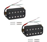 DIAO79NI Set di pickup humbucker per chitarra elettrica, a doppia bobina, per ponte e collo, 2 pezzi, 50/52 mm, colore: nero