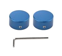 DIAO79NI Tappi per pedale in metallo per chitarra, con 1 chiave esagonale che aumenta la precisione, comfort per interruttori comuni diametro di 3/8 "| Pulsanti V1 2 pezzi, blu