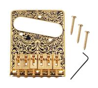 DIAO79NI TL Ponte Roller a 6 corde intagliato per chitarra elettrica stile Telecaster (oro)