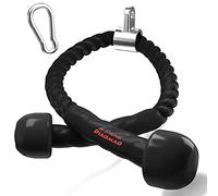 Diaomao Corda per tricipiti aggiornata - Corda per tricipiti con Attacco per Cavo da 89 cm con Cuscinetto in Gomma, Clip a moschettone in Acciaio Inox, Ideale per Sistema di pulegge a casa e Palestra