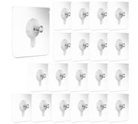 DIAONIAN 20Pcs Ganci Adesivi Per Quadri, Chiodi Per Muro, Appendi Quadri Senza Chiodi, Per Foto, Dipinti, Orologio (Versione Migliorata)