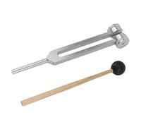Diapason 128 Hz, Lega di Alluminio con Martello in Silicone e Strumento di Manutenzione, per il Piacere Quotidiano, Dispositivo Non Medico, Fornisce una Risposta in Frequenza