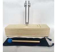 Diapason Chakra professionale con base in legno for cassa di risonanza, strumento a percussione curativo del suono, regalo for la messa a punto della meditazione yoga Biofield (Color : 136.1Hz)