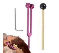 Diapason da 128 Hz, diapason di precisione in lega di alluminio, strumento terapeutico per la guarigione, diapason diagnostica di alta qualità per yoga, meditazione, rilassamento e sollievo dallo