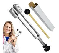 Diapason, diapason con frequenza precisa, strumento diagnostico sensoriale in lega di alluminio, diapason regolabile con martello per trattamento del suono