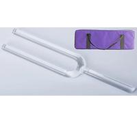 Diapason in cristallo di quarzo Chakra diametro 20 mm, diapason con custodia e percussore, strumento musicale curativo for bilanciare l'energia sottile(E NOTE,432Hz)