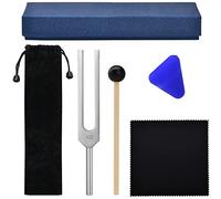 Diapason medico da 432 Hz, diapason in lega di alluminio, materiale non magnetico che offre toni chiari, diapason Solfeggio per la guarigione. Viene fornito con una scatola, martello in silicone