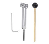 Diapason per la guarigione, diapason in lega di alluminio, diapason sensoriale non magnetico da 128 Hz, kit diagnostico accurato della frequenza, include un martello per il rilassamento e lo yoga
