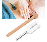 Diapason per uso medico in lega di alluminio 4096 Hz, diapason ad alta frequenza con martello in legno e borsa per flanella vibrante Strumento per terapia del suono