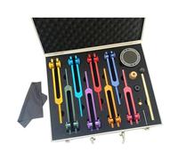 Diapason Set di diapason Diapason ponderati con scatola in alluminio for la meditazione sonora