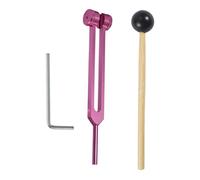 Diapason - Set diapason | Strumento terapeutico | Diapason sensoriale in lega di alluminio, kit diapason diagnostico, martello per il rilassamento - Diapason 128 Hz per terapia del suono e meditazione