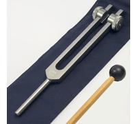 Diapason Solfeggio da 174 Hz con borsa per il trasporto e percussore, strumenti di guarigione del suono per la guarigione energetica e la terapia a biocampo, grigio terra