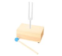 Diapason Sperimentale 528hz in Lega di Alluminio con Martello | Strumento Acustico Multiuso, Base in Legno e Martello Inclusi, per Esperimenti Fisici e Studio