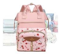 Diaper Bag Backpack - Large Waterproof Maternity Tote for Dad, Mother Multi-Compartment Function, Daycare with Changing Pad for Women Men Boys Girls, Black Nylon Material