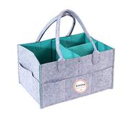 Diaper Caddy Organizer, Baby Diaper Caddy, Nursery Storage Basket Bin e Auto per Pannolini e Salviette per Neonati, Borse per Pannolini per Mamma, Cesto Regalo per Doccia Baby (Turquesa)