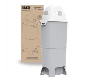 DIAPER CHAMP Maxi Handsfree - Mangiapannolini inodore - A mani libere - Grande capacità - 60 pannolini - Usa sacchetti normali - Ideale per asili nido, micro-nidi, scuole materne, genitori.