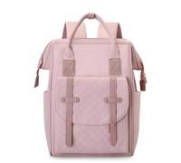 Diaper Changing Bag Backpack, Portable Waterproof Large Capacity Baby Nappy Bag, With Stroller Straps For Easy Travel, Unisex Travel Bag(Pink)