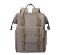 Diaper Changing Bag Backpack, Portable Waterproof Large Capacity Baby Nappy Bag, With Stroller Straps For Easy Travel, Unisex Travel Bag(Khaki)