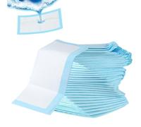 Diaper Changing Pad, 100pcs Leak-Proof Mats, 12.99x17.72 Inches Breathable Under Pads, Blue/White Travel Changing Mat for Baby, Adult, Child and Pets